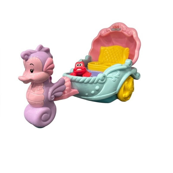 Fisher Price Little People Disney’s The Little Mermaid Musical Carriage: Works! - Picture 1 of 7